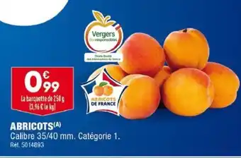 ALDI ABRICOTS Calibre 35/40 mm. Catégorie 1. offre
