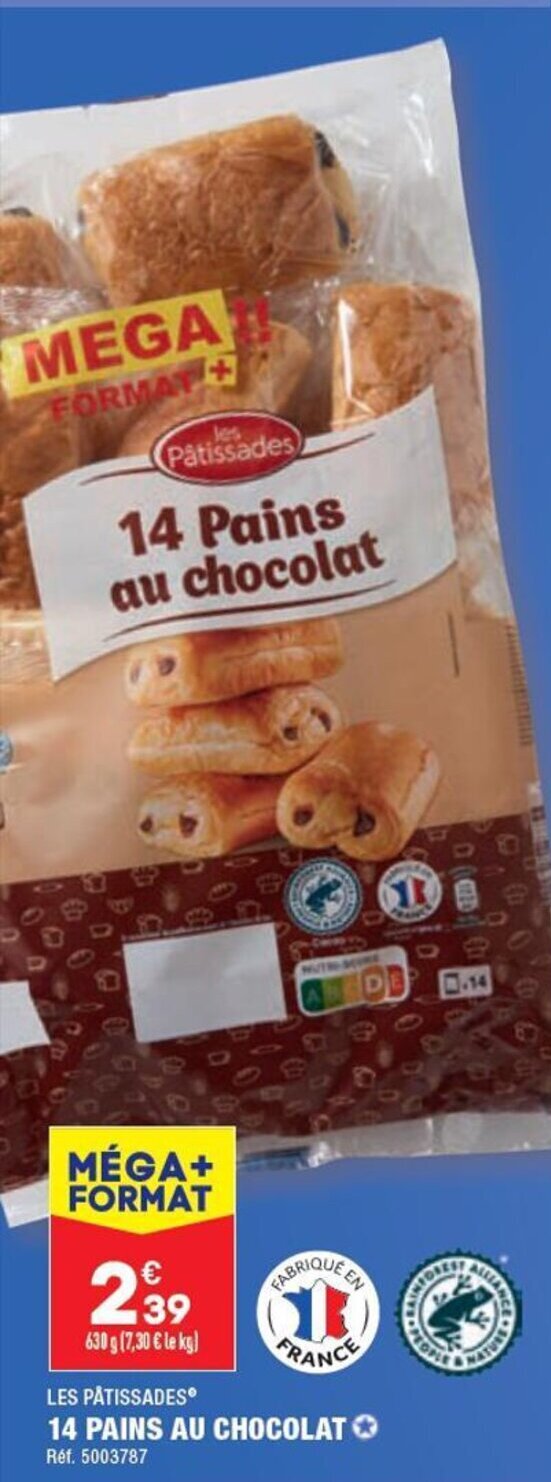 ALDI 14 PAINS AU CHOCOLAT Réf. 5003787 offre