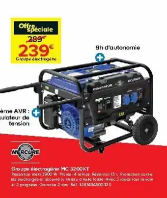 Castorama Groupe électrogène MC 3200KT offre