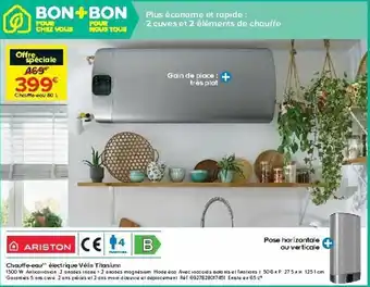 Castorama Chauffe-eau électrique Vélis TItanium offre