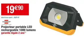 Cora x Carrefour Projecteur portable led rechargeable 1000 lumens offre