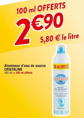 Cristaline atomiseur dâeau de source