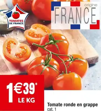 Cora x Carrefour Tomate ronde en grappe offre