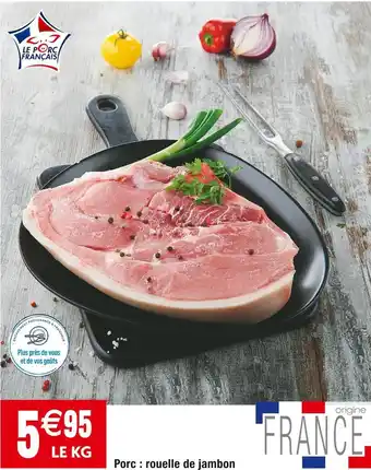 Cora x Carrefour Porc : rouelle de jambon offre