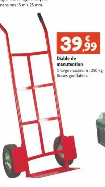 Diable de manutention