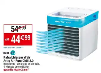Cora x Carrefour Best of tv rafraîchisseur d’air artic air pure chill 2.0 offre