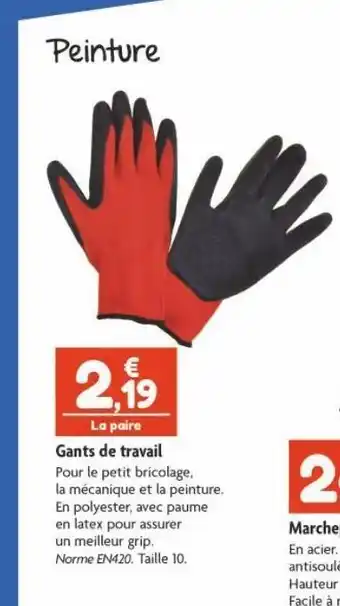 Gants de travail