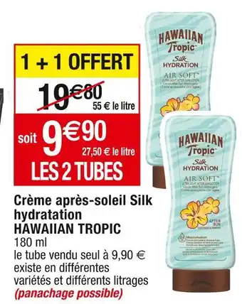 Hawaiian tropic crème après-soleil silk hydratation