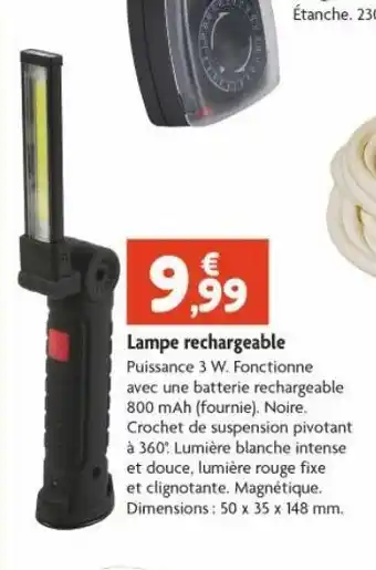 Point Vert Lampe rechargeable offre