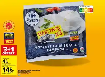 Carrefour Mozzarella di bufala campana AOP CARREFOUR EXTRA offre