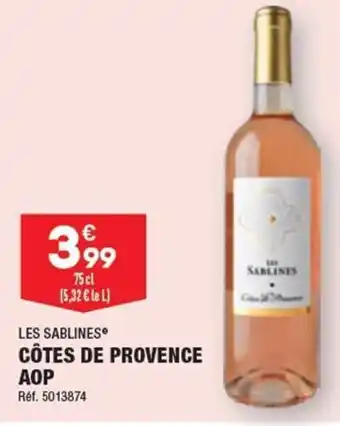 ALDI CÔTES DE PROVENCE AOP offre