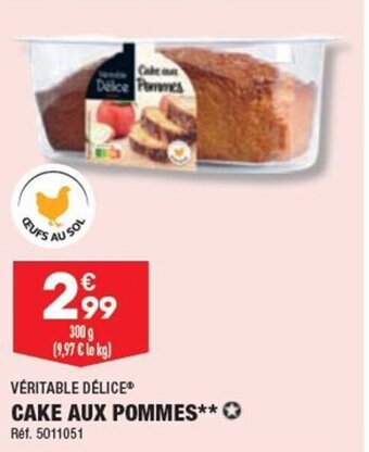 ALDI CAKE AUX POMMES*** offre