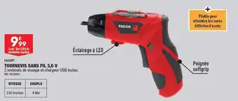 ALDI TOURNEVIS SANS FIL 3,6 V offre