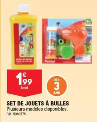 ALDI SET DE JOUETS À BULLES offre