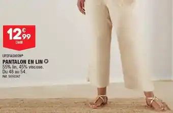 ALDI PANTALON EN LIN offre