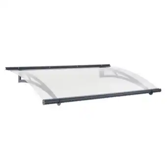 Lapeyre Auvent armel contemporain verre et aluminium offre