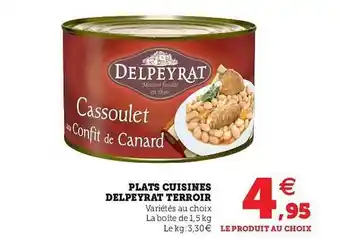Super U Plats Cuisinés Delpeyrat Terroir offre