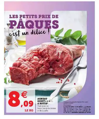 Super U Agneau Gigot à Rôtir offre