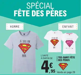 E.Leclerc TEE-SHIRT FÊTE DES PÈRES offre