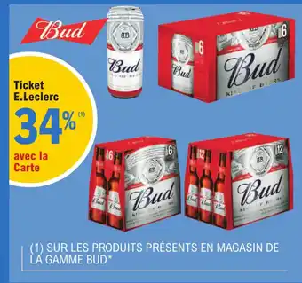(1) SUR LES PRODUITS PRĂSENTS EN MAGASIN DE LA GAMME BUD*