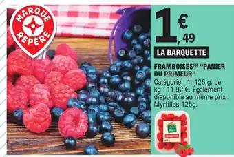 E.Leclerc FRAMBOISES (8) "PANIER DU PRIMEUR" offre