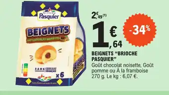 E.Leclerc BEIGNETS "BRIOCHE PASQUIER" offre