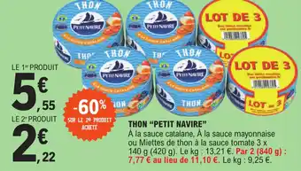E.Leclerc THON "PETIT NAVIRE" offre