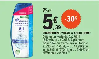 E.Leclerc SHAMPOOING "HEAD & SHOULDERS" offre