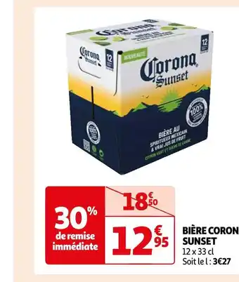 Auchan Sunset bière corona offre