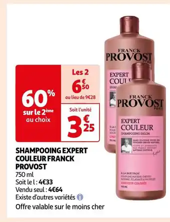 Auchan Provost shampooing expert couleur franck offre