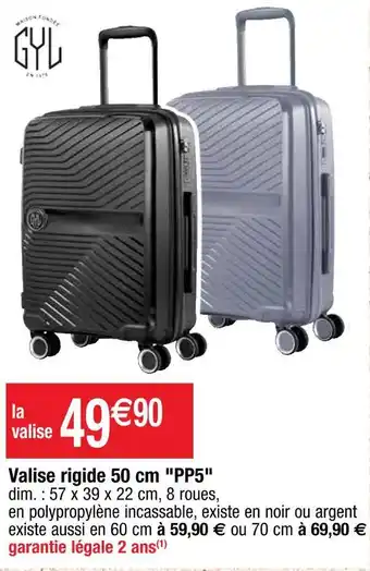 Cora x Carrefour Valise rigide 50 cm pp5 offre