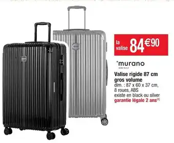 Cora x Carrefour Murano valise rigide 87 cm gros volume offre