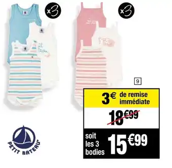 Cora x Carrefour Petit bateau bodies bébé offre