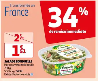 Auchan Bonduelle salade offre