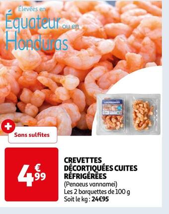 Auchan Crevettes décortiquées cuites réfrigérées offre