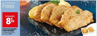 Auchan 8 filets de limande façon meunière offre