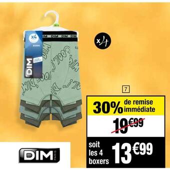 Cora x Carrefour Dim boxers enfant offre