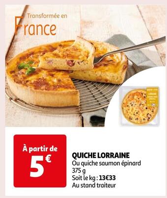 Auchan Quiche lorraine offre