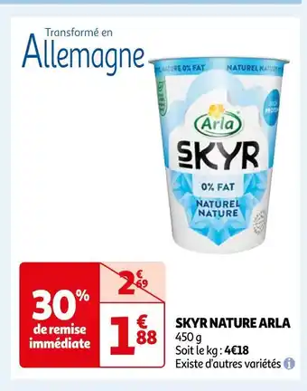 Auchan Arla skyr nature offre