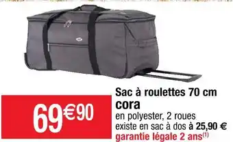 Cora sac Ă roulettes 70 cm