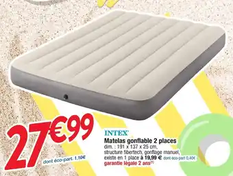Intex matelas gonflable 2 places