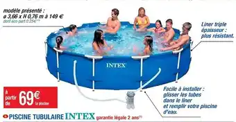 Cora x Carrefour Intex piscine tubulaire offre