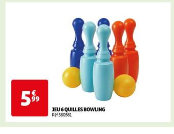 Auchan Jeu 6 quilles bowling offre