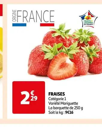 Auchan Fraises offre