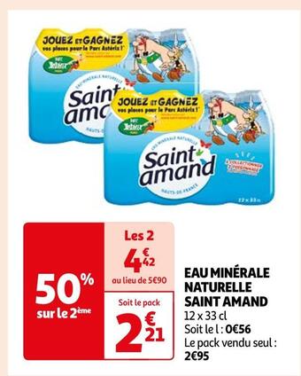 Auchan Saint amand eau minérale naturelle offre