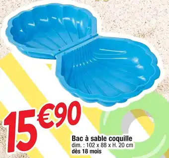 Cora x Carrefour Bac à sable coquille offre