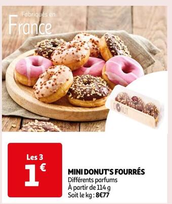 Auchan Mini donut's fourrés offre