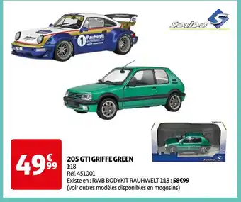 Solido 205 gti griffe green