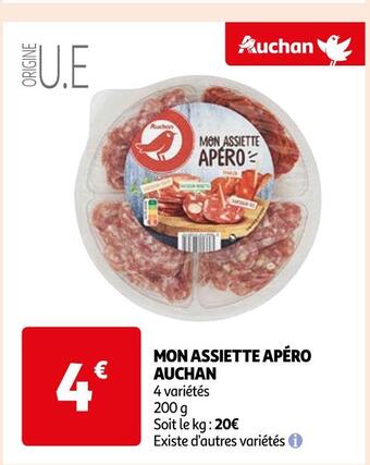 Auchan Auchan mon assiette apéro offre