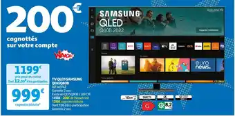 Auchan Samsung tv qled qe65q80b offre